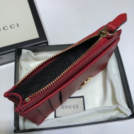 Gucci 2020 Ladies Leather Card Purse / Coin Purse ,547804