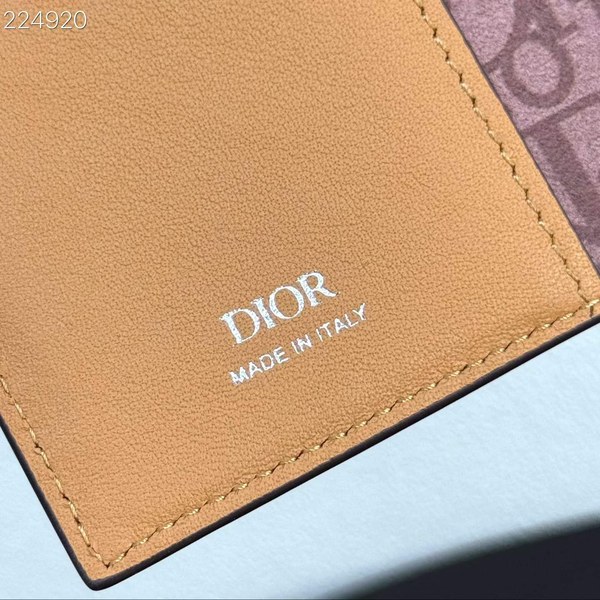 디올 2026 로고 엠보 오거나이저 지갑
