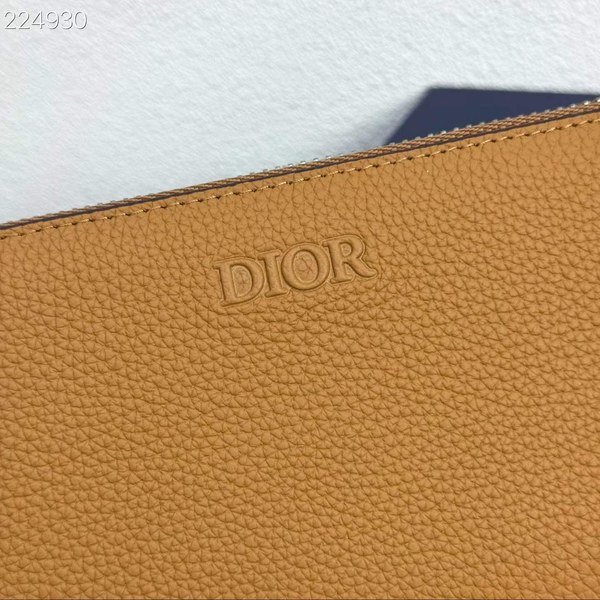 디올 2026 로고 엠보 지퍼 장지갑 지갑