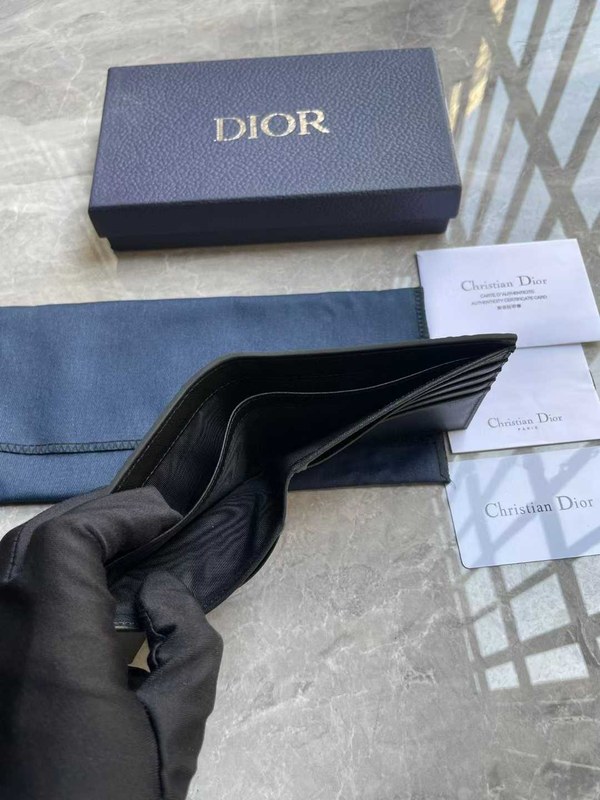 디올 2025 오블리크 엠보 레더 반지갑 지갑