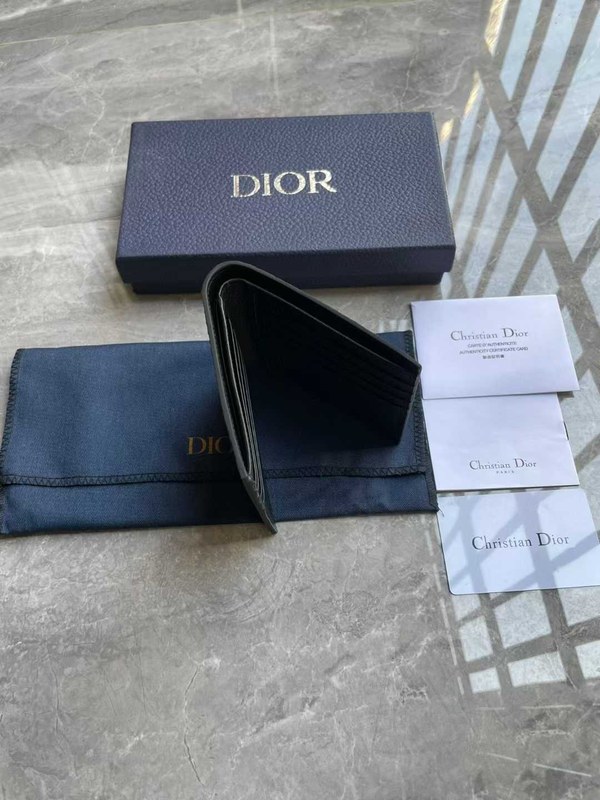 디올 2025 오블리크 엠보 레더 반지갑 지갑