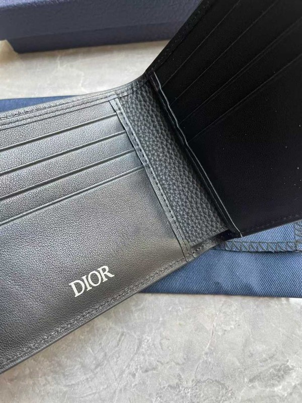 디올 2025 오블리크 엠보 레더 반지갑 지갑