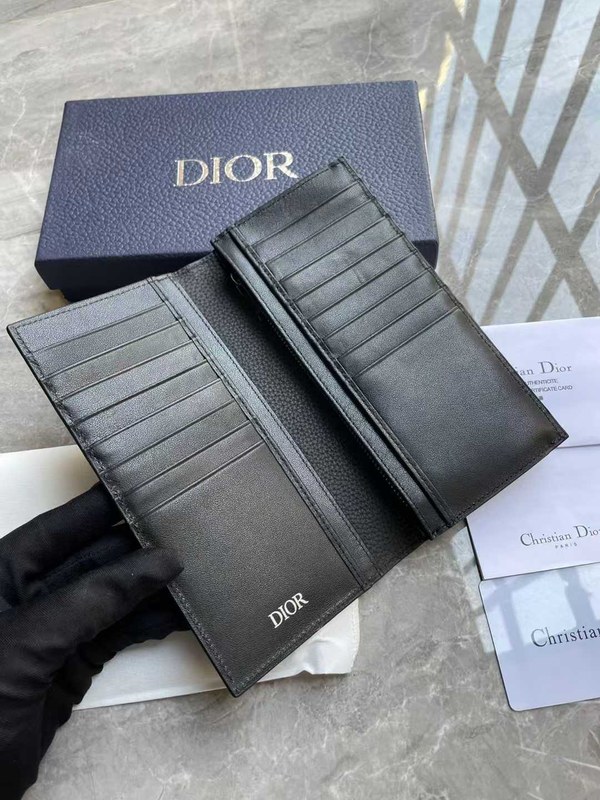 디올 2025 오블리크 엠보레더 2ESBC002FLG-H00N 장지갑 지갑