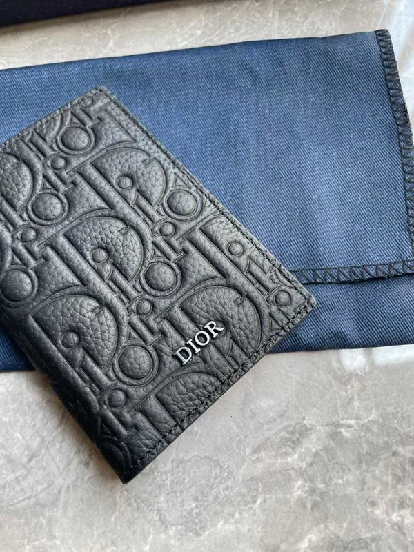 디올 오블리크 로고 엠보 오거나이저 지갑