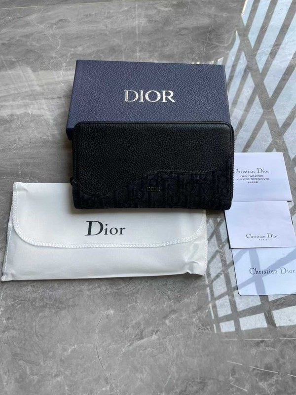 디올 2025 2ADBC315YKS H05E 새들 오블리크 지퍼 장지갑 지갑