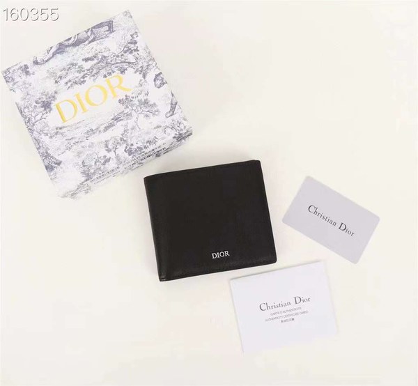 디올 2022 베이직 로고 와펜 반지갑