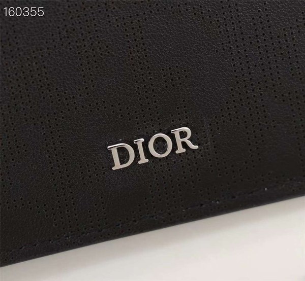 디올 2022 베이직 로고 와펜 반지갑