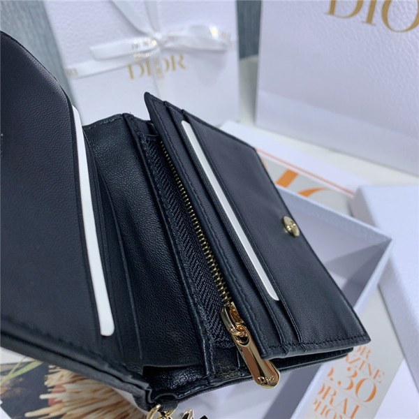 디올 양가죽 반지갑 S0178-1