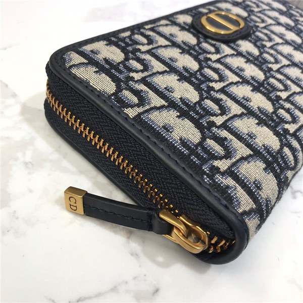 Dior 디올 오블리크 지퍼 장지갑 M017