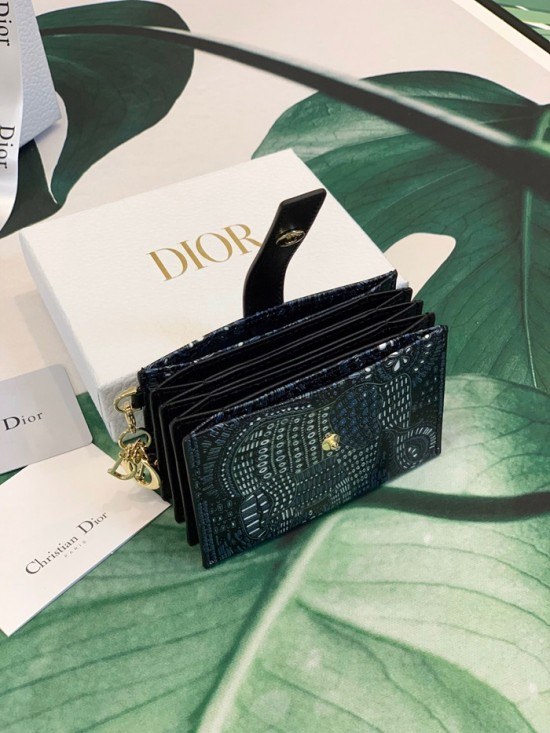 디올 2020 여성용 카드 지갑  DIOW0022 ,11CM,블랙
