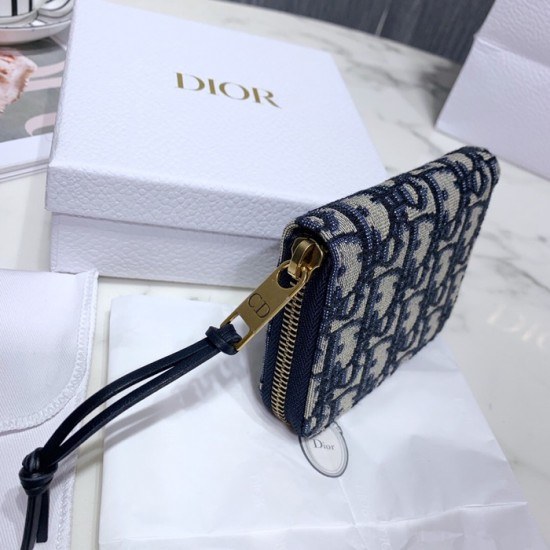 Dior 2020 Ladies Canvas Coin Purse,11cm