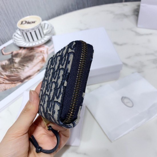 Dior 2020 Ladies Canvas Coin Purse,11cm