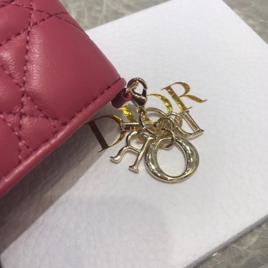 디올 2020 여성용 레더 반지갑  DIOW0019 ,11CM,핑크