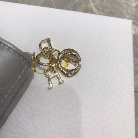 디올 2020 여성용 레더 반지갑  DIOW0017 ,11CM,그레이