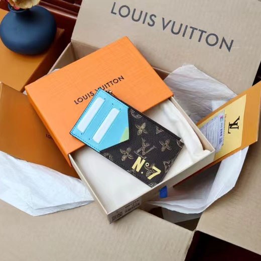 루이비통 2022 M81256 Virgil Abloh  Trunk L’Œil  Coin Monogram  N°7 Monogram  LV 8 x 14.5 x 1cm 지갑