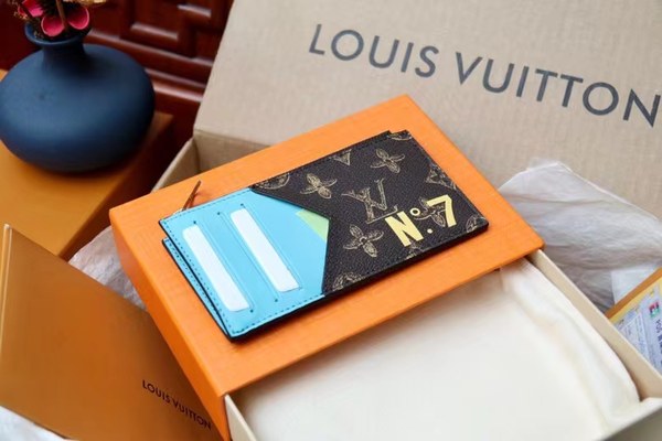 루이비통 2022 M81256 Virgil Abloh  Trunk L’Œil  Coin Monogram  N°7 Monogram  LV 8 x 14.5 x 1cm 지갑