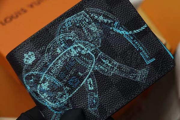 루이비통 2022 N64603  Damier Graphite 12/9cm 반지갑