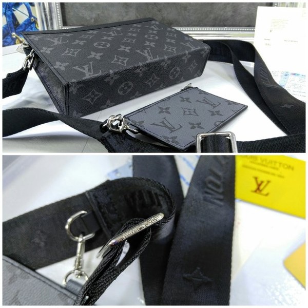 New 22 s/s 루이비통 LV 모노그램 이클립스 파우치 & 카드홀더 가스통 웨어러블 월릿 ㅡGASTON WEARABLE WALLET