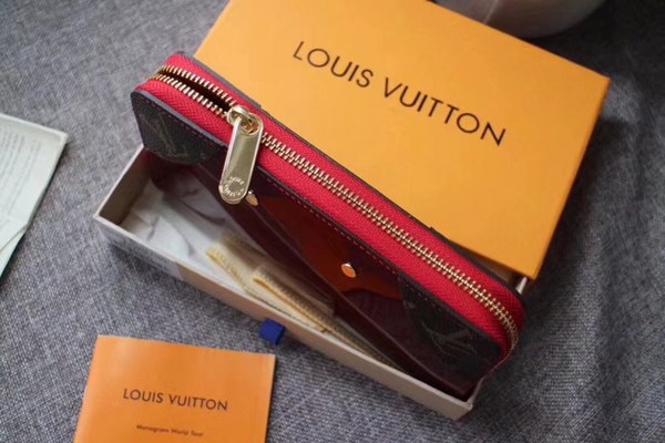 Louis Vuitton 2020 여성용 베르니 지퍼월렛 레드,브라운,버건디
