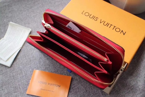 Louis Vuitton 2020 여성용 베르니 지퍼월렛 레드,브라운,버건디