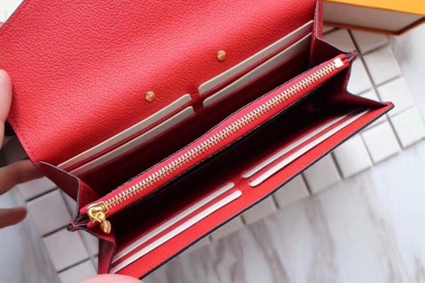 Louis Vuitton 2020 여성용 팔라스 월렛 레드