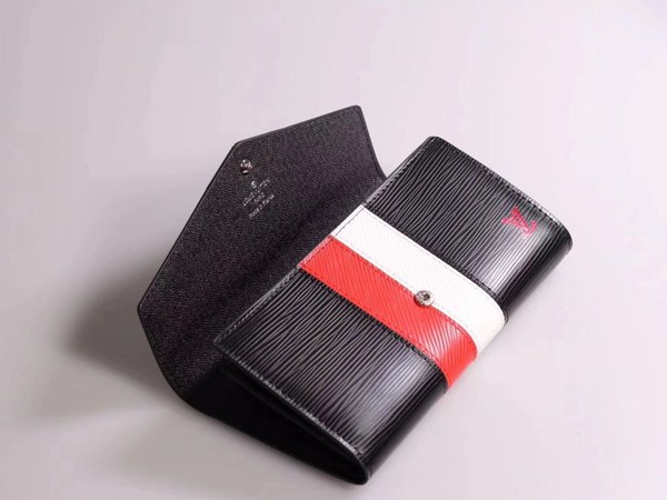 Louis Vuitton 2020 스트라이프 장지갑 블랙,핑크
