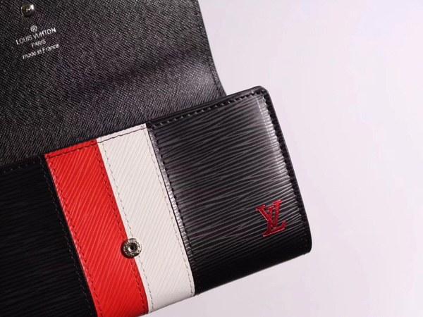 Louis Vuitton 2020 스트라이프 장지갑 블랙,핑크