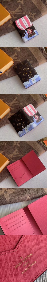 Louis Vuitton 루이비통 모노그램 여권지갑 열기구디자인