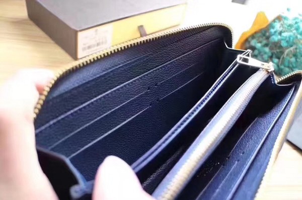 Louis Vuitton 루이비통 여성용 앙프렝뜨 지퍼월릿 네이비