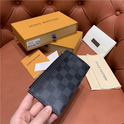 Louis Vuitton 2021 Men's Leather Coin Purse,8cm,N64038,LOUWT0492