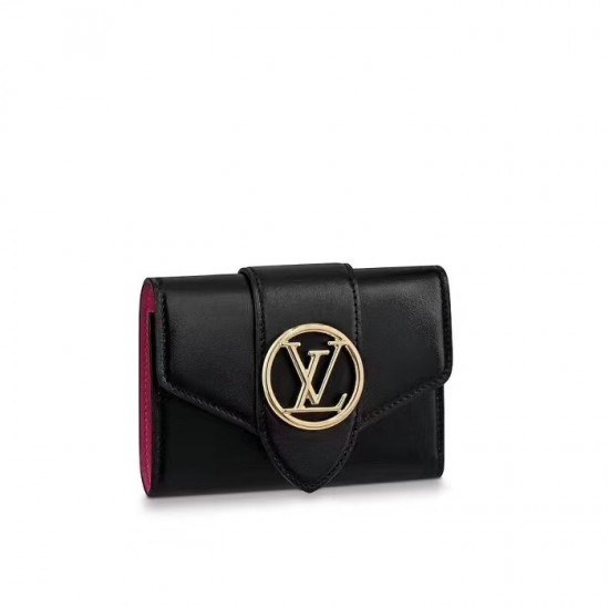 루이비통 2020 퐁9 반지갑, LOUW0481, Size(12cm),블랙
