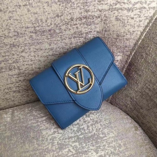 루이비통 2020 퐁9 반지갑, LOUW0479, Size(12cm),블루