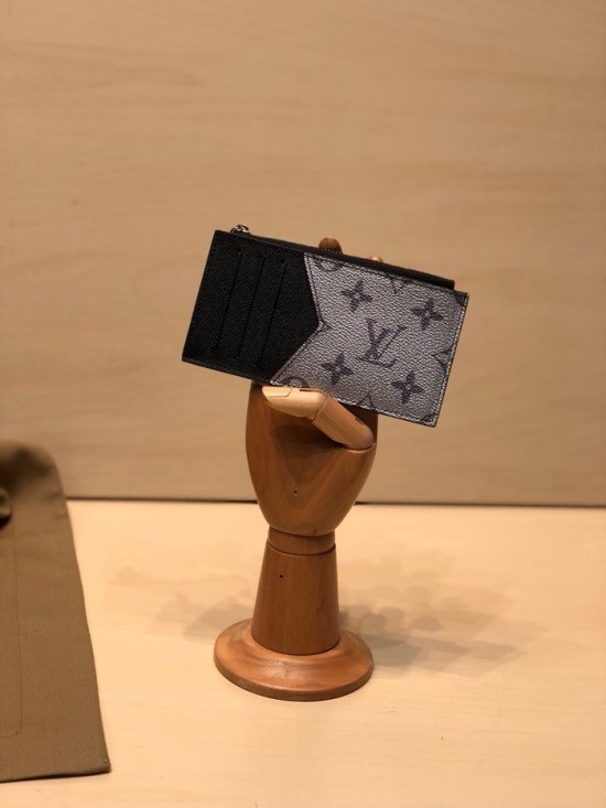 루이비통 2020 남성용 코인 퍼스 / 카드 퍼스 / 중지갑,LOUW0468,Size(14.5cm),블랙실버