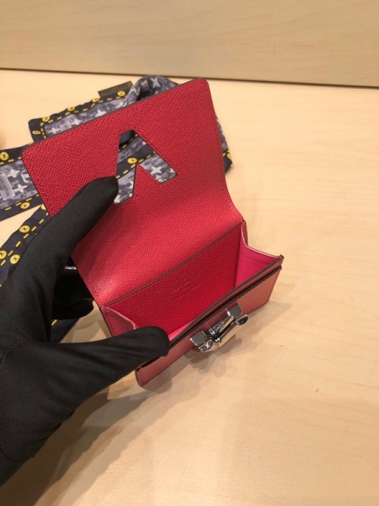 루이비통 2020 트위스트 카드지갑, LOUW0463, Size(10cm),핫핑크