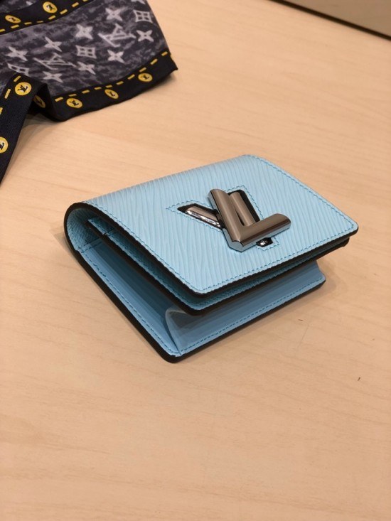루이비통 2020 트위스트 카드지갑, LOUW0462, Size(10cm),스카이블루