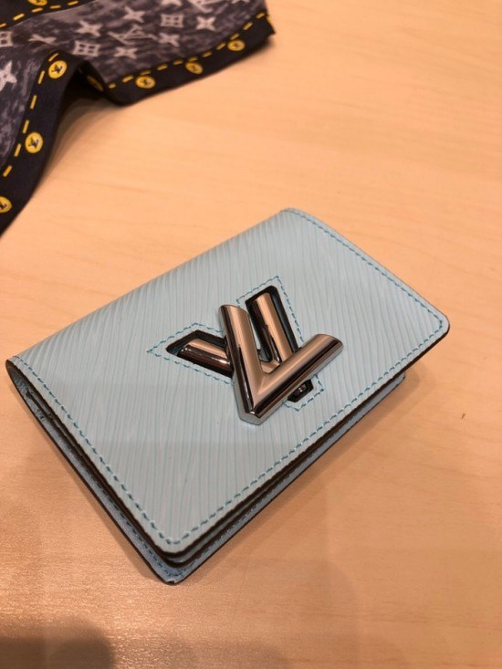 루이비통 2020 트위스트 카드지갑, LOUW0462, Size(10cm),스카이블루