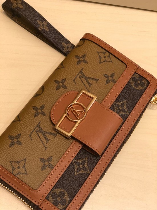 루이비통 2020 여성용 장지갑, LOUW0427, Size(19.5cm),브라운