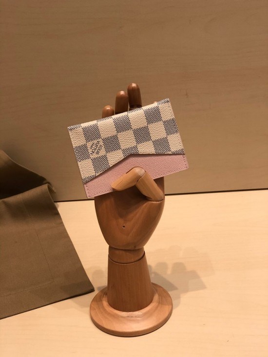 루이비통 2020 여성용 카드 퍼스 LOUW0406, Size(11cm), 화이트핑크