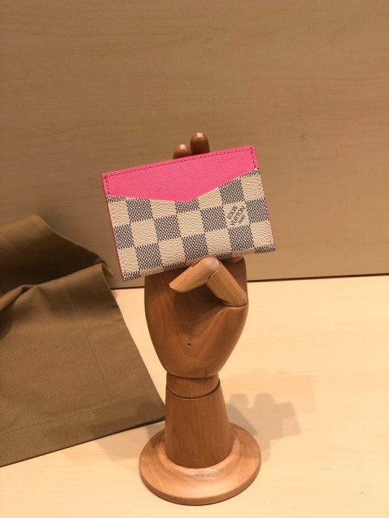 루이비통 2020 여성용 카드 퍼스 LOUW0405, Size(11cm), 화이트진핑크