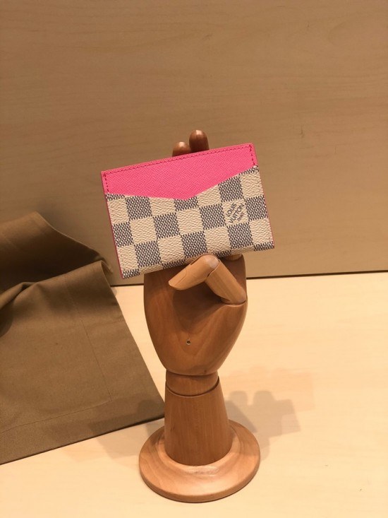 루이비통 2020 여성용 카드 퍼스 LOUW0405, Size(11cm), 화이트진핑크