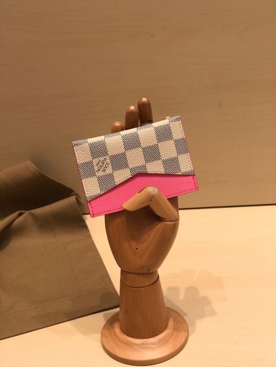 루이비통 2020 여성용 카드 퍼스 LOUW0405, Size(11cm), 화이트진핑크