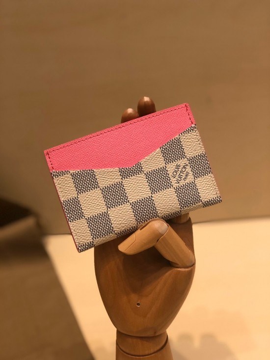 루이비통 2020 여성용 카드 퍼스 LOUW0405, Size(11cm), 화이트진핑크