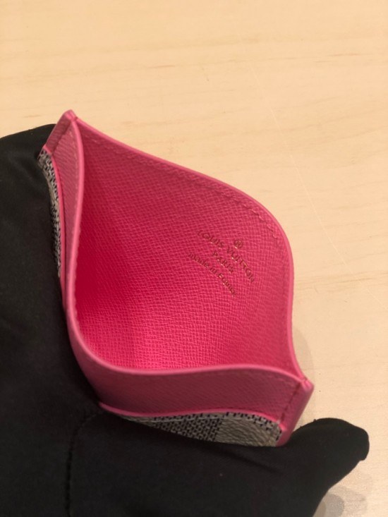 루이비통 2020 여성용 카드 퍼스 LOUW0405, Size(11cm), 화이트진핑크