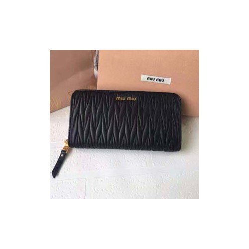 뮤뮤 장지갑 M0506 블랙