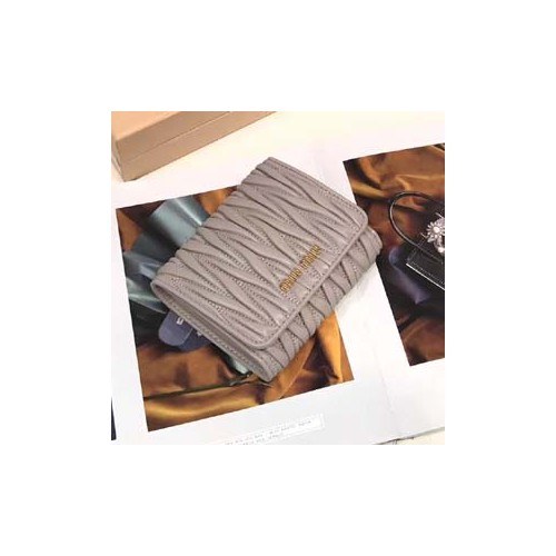 MIUMIU 여성반지갑 5MH016 그레이