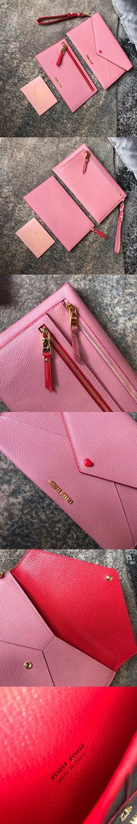 Miumiu 미우미우 마드라스 가죽지갑 3가지 컬러