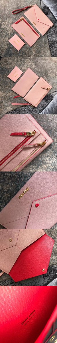 Miumiu 미우미우 마드라스 가죽지갑 3가지 컬러