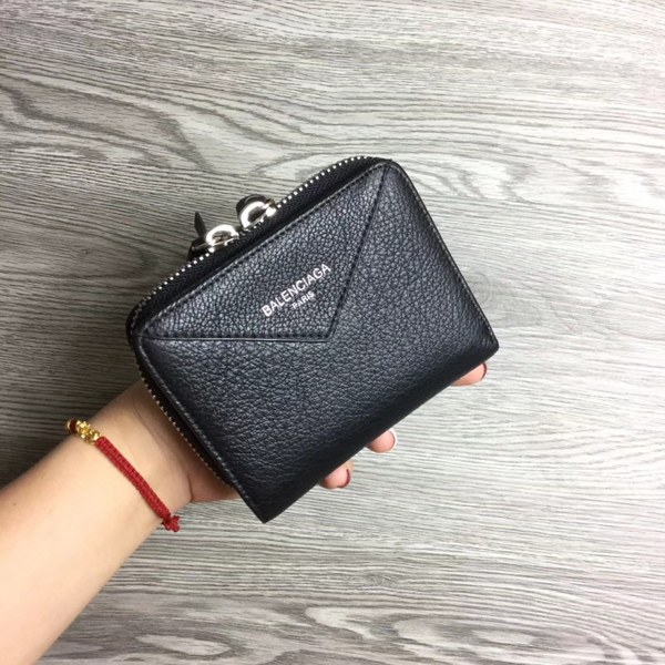 Balenciaga 2020 여성용 파피에르 지퍼월렛 블랙