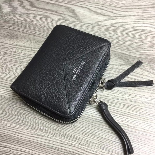 Balenciaga 2020 여성용 파피에르 지퍼월렛 블랙