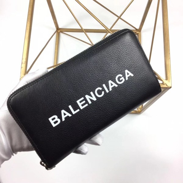 Balenciaga 발렌시아가 남여공용 로고 에브리데이 지퍼장지갑